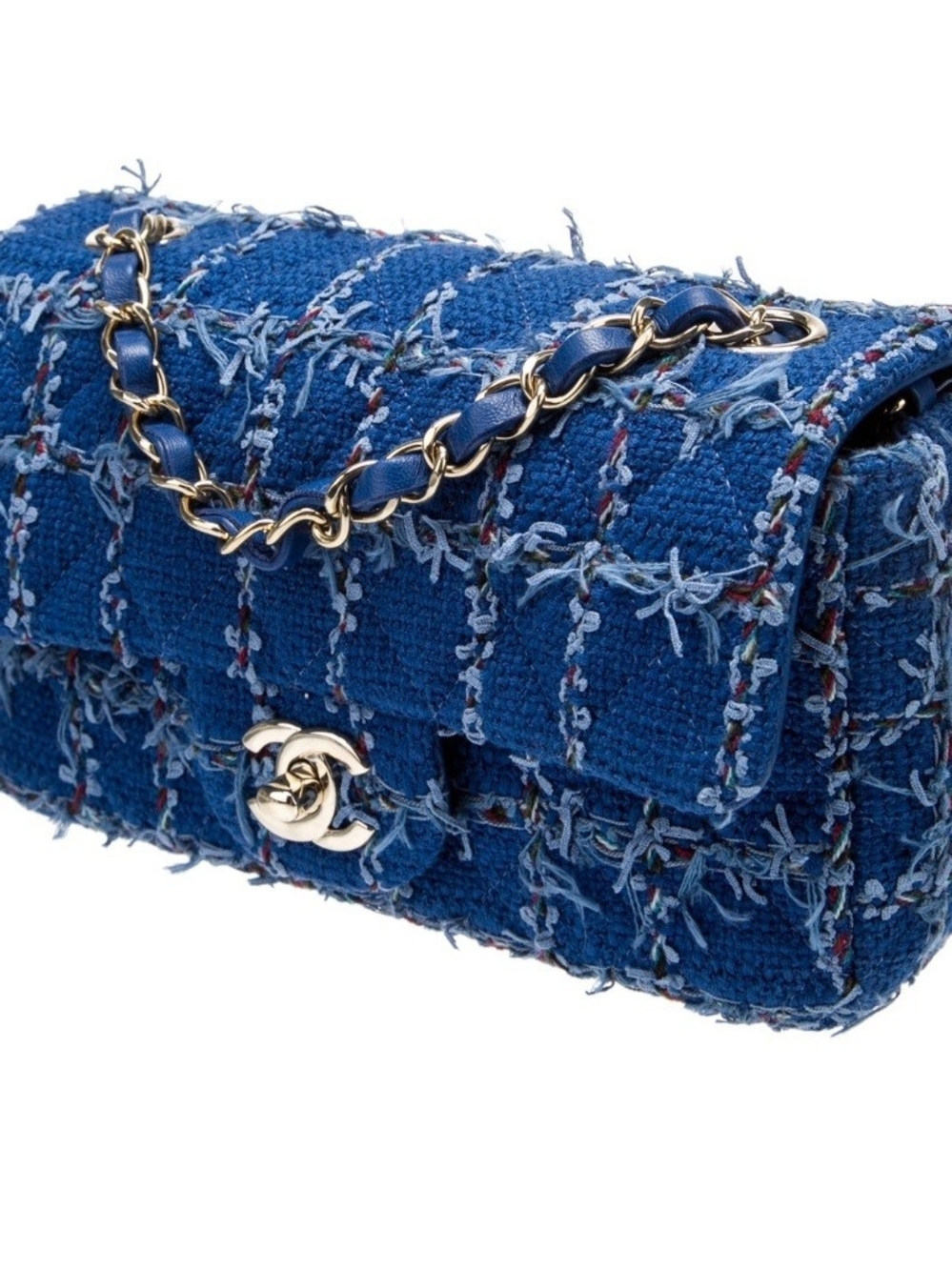 Chanel Blue Quilted Shoulder Bag - Picture 3 of 10